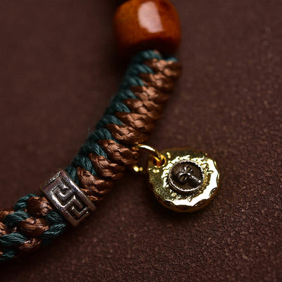 Bracelet porte-bonheur Foviel en perles d'os tibétaines