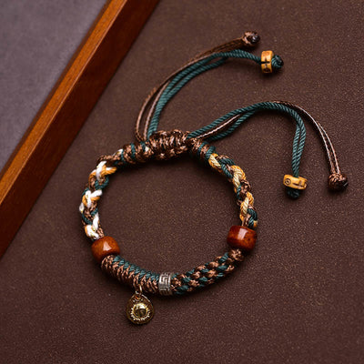 Buddha Stones "Cheers to Harmony and Blessings" Tibetan Rope Bracelet Includes Gift Message Card - image 17