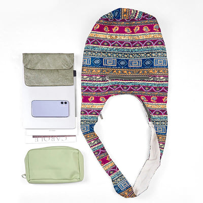 Foviel Colored Stripes Cotton Crossbody Bag Shoulder Bag