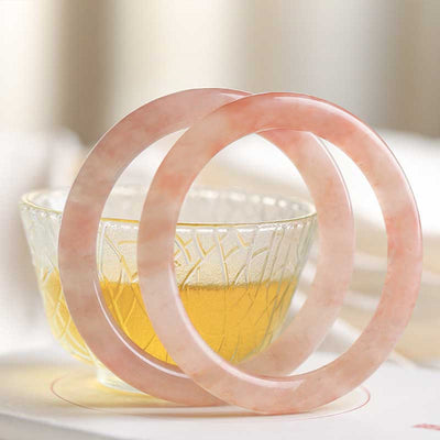 Foviel Rosa Goldene Seide Jade Reichtum Glück Armband
