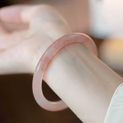 Foviel Rosa Goldene Seide Jade Reichtum Glück Armband