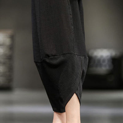 Buddha Stones Summer Solid Men's Cropped Pants With Pockets - image 34