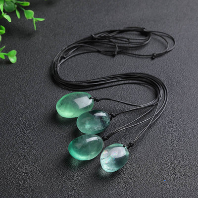 Buddha Stones Green Fluorite Power Necklace Pendant Necklaces & Pendants BS 1