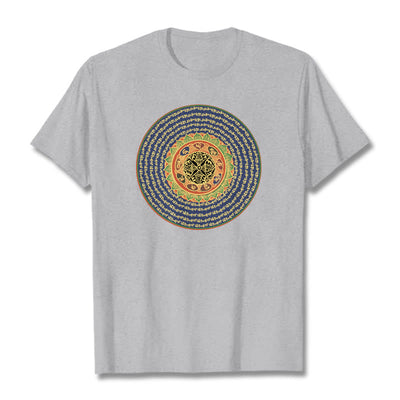 Foviel 108 Om Mani Padme Hum Mantra Sanskrit Tee T-Shirt