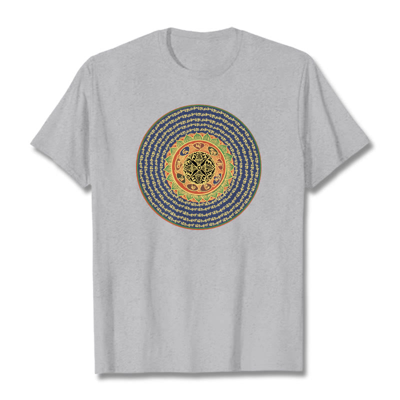 Foviel 108 Om Mani Padme Hum Mantra Sanskrit Tee T-Shirt
