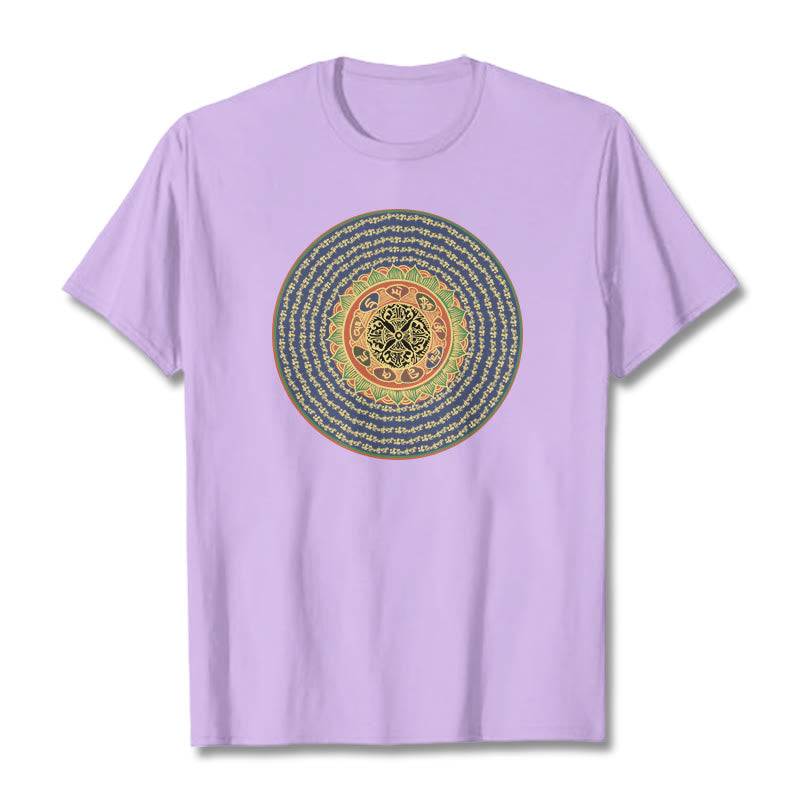 Foviel 108 Om Mani Padme Hum Mantra Sanskrit Tee T-Shirt