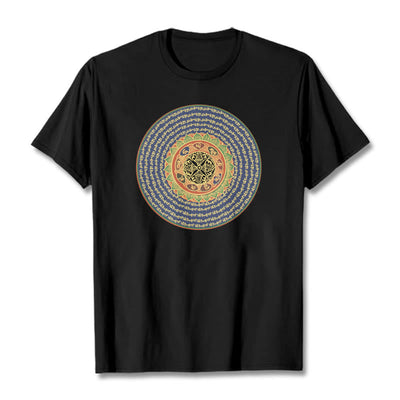 Foviel 108 Om Mani Padme Hum Mantra Sanskrit Tee T-Shirt