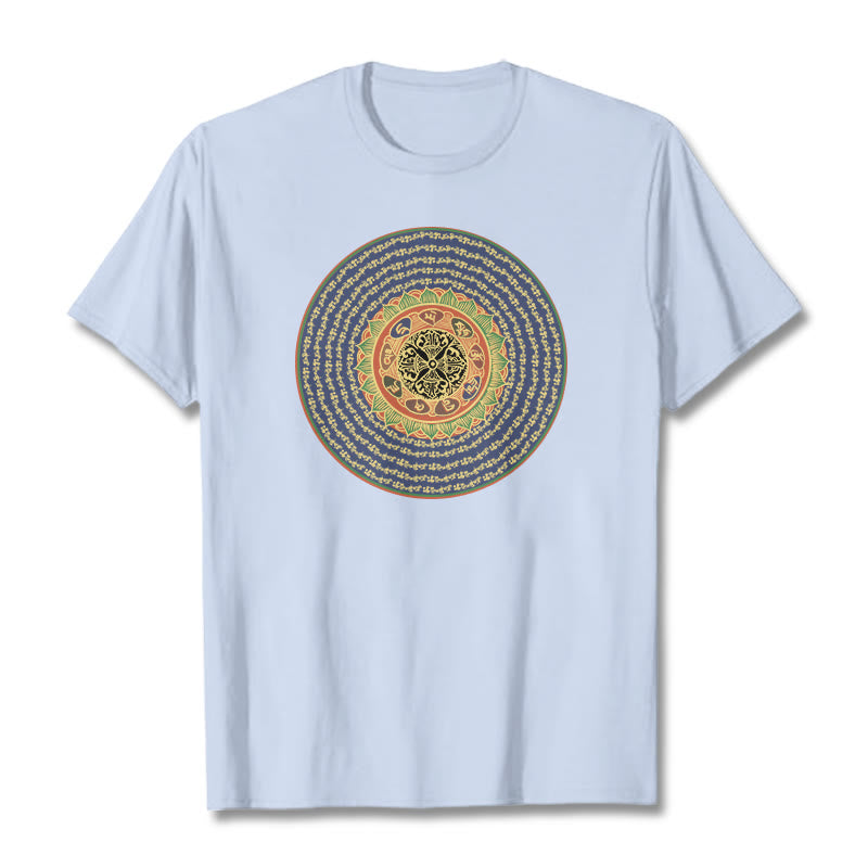 Foviel 108 Om Mani Padme Hum Mantra Sanskrit Tee T-Shirt