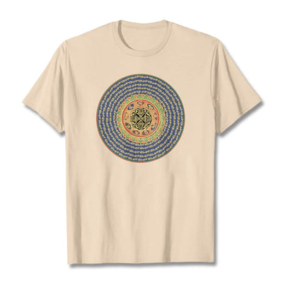 Foviel 108 Om Mani Padme Hum Mantra Sanskrit Tee T-Shirt