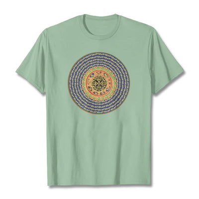 Foviel 108 Om Mani Padme Hum Mantra Sanskrit Tee T-Shirt