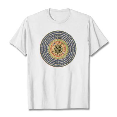 Foviel 108 Om Mani Padme Hum Mantra Sanskrit Tee T-Shirt