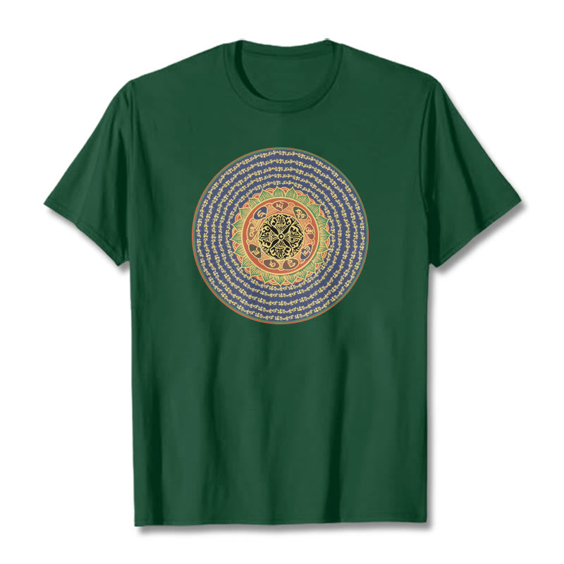 Foviel 108 Om Mani Padme Hum Mantra Sanskrit Tee T-Shirt