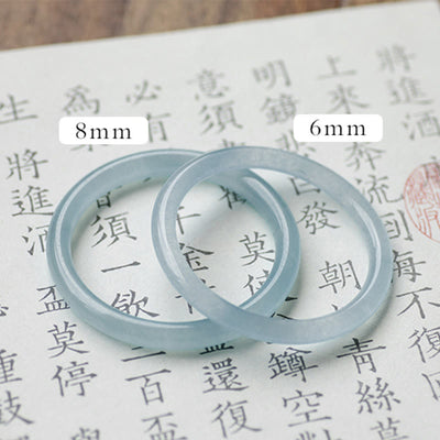 Buddha Stones Natural Aquamarine Serenity Bangle Bracelet - image 15