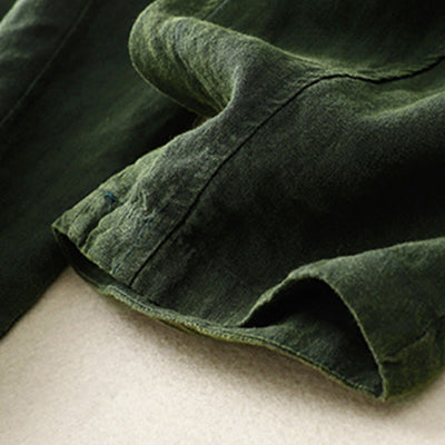 Buddha Stones Summer Women's Linen Drawstring Elastic Waist Harem Pants With Pockets - image 16