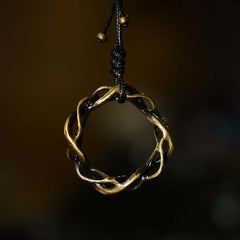 Foviel Vintage Copper Brass Luck Handmade Necklace Pendant