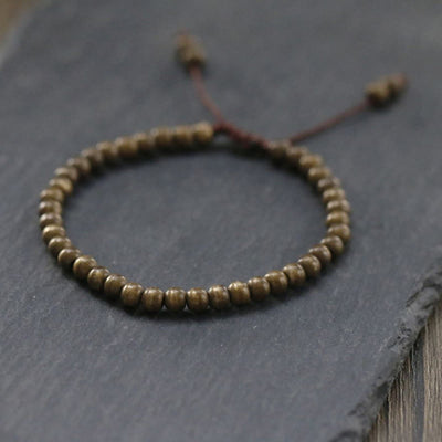 Foviel Kupfer Messing Perlen Balance Reichtum Einfache Armband