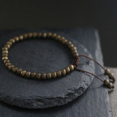 Foviel Kupfer Messing Perlen Balance Reichtum Einfache Armband