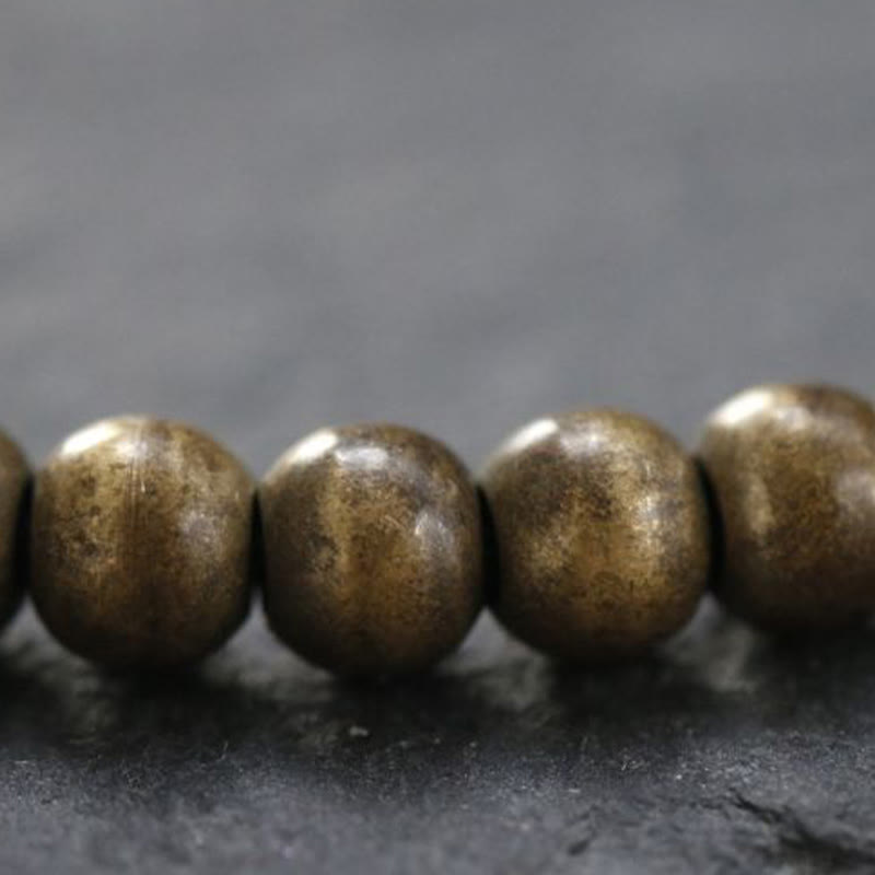 Foviel Kupfer Messing Perlen Balance Reichtum Einfache Armband