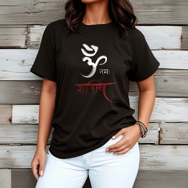T-shirt Foviel OM NAMAH SHIVAYA Mantra sanskrit