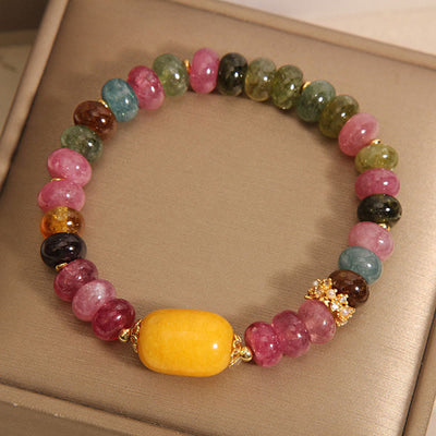 Buddha Stones Natural Tourmaline Topaz Positive Bracelet Bracelet BS 2