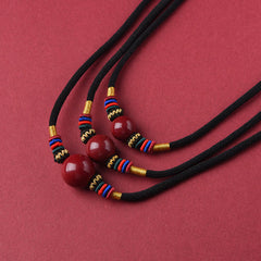 Buddha Stones Cinnabar Lucky Bead Keep Away Evil Spirits Necklace Pendant Necklaces & Pendants BS main