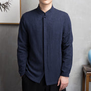Foviel Solid Color Chinese Tang Suit Jacket Men Clothing