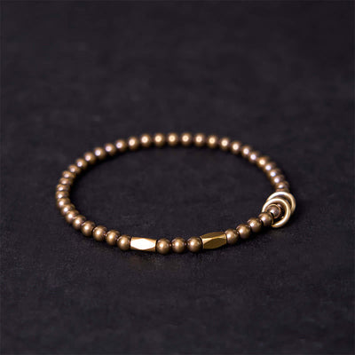 Buddha Stones "Wishing You Balance and Strength" Brass Bracelet Includes Gift Message Card - image 3