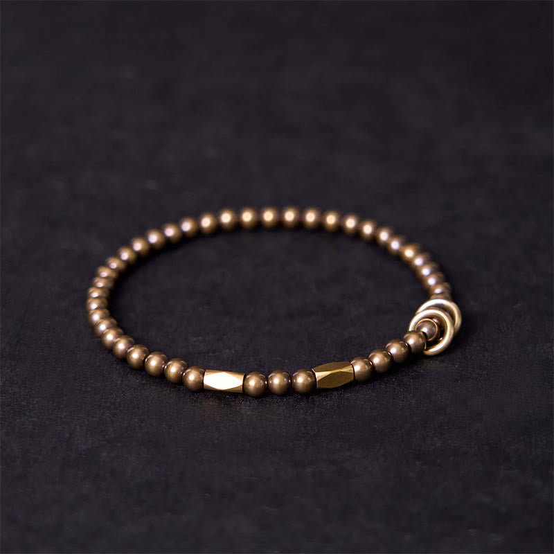 Buddha Stones "Wishing You Balance and Strength" Brass Bracelet Includes Gift Message Card - image 3
