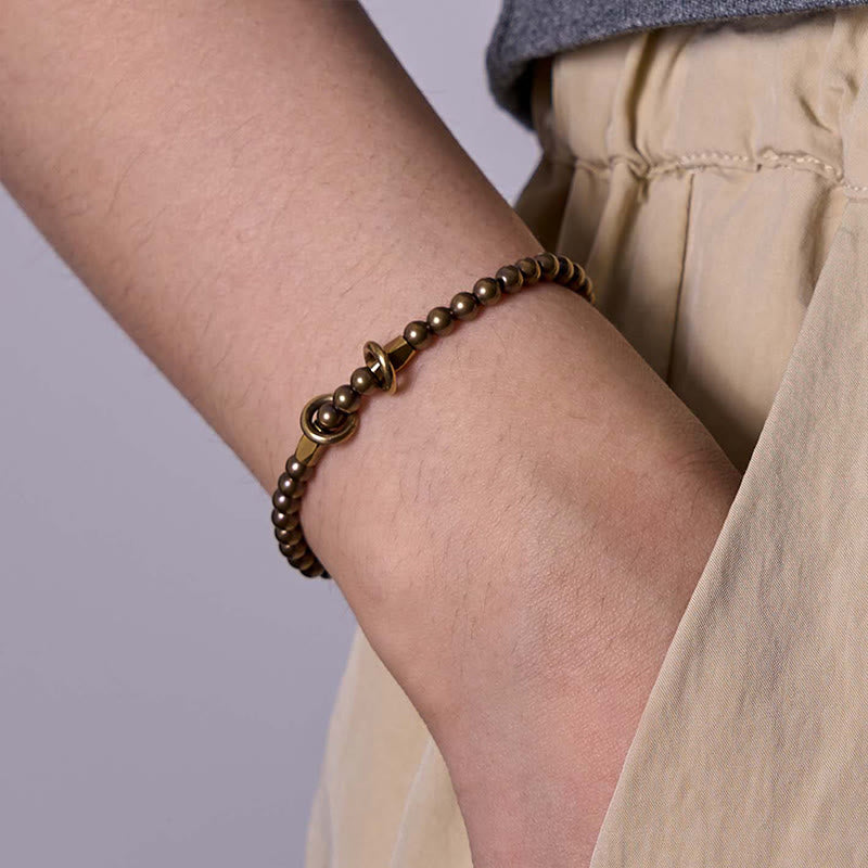 Buddha Stones "Wishing You Balance and Strength" Brass Bracelet Includes Gift Message Card - image 10