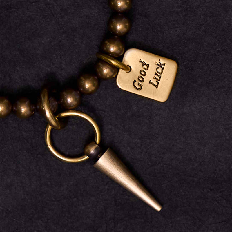 Foviel Vintage Kupfer Messing Perlen Fortune Balance Armband