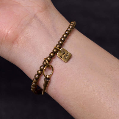 Foviel Vintage Kupfer Messing Perlen Fortune Balance Armband