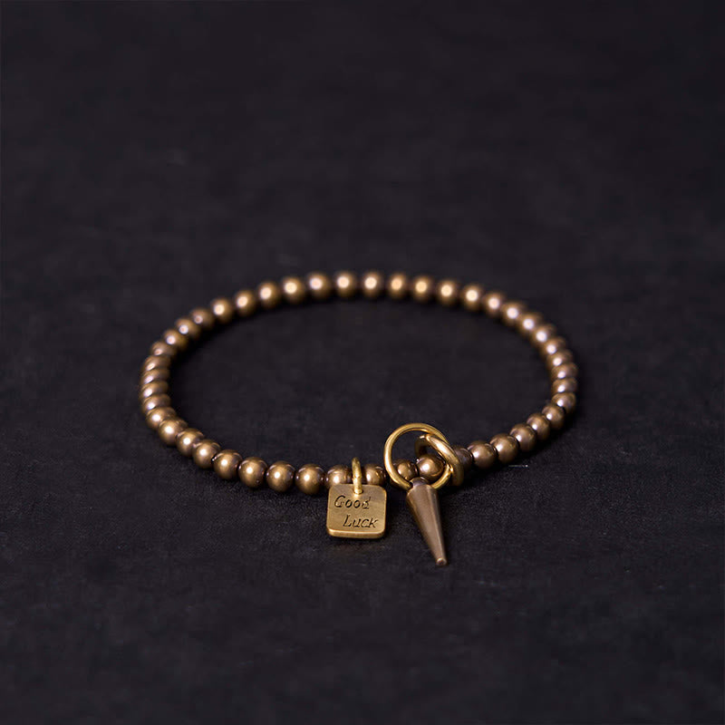 Foviel Vintage Kupfer Messing Perlen Fortune Balance Armband