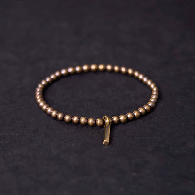 Bracelet de soin et bien-être en perles de cuivre pur et laiton Foviel