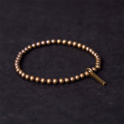 Bracelet de soin et bien-être en perles de cuivre pur et laiton Foviel