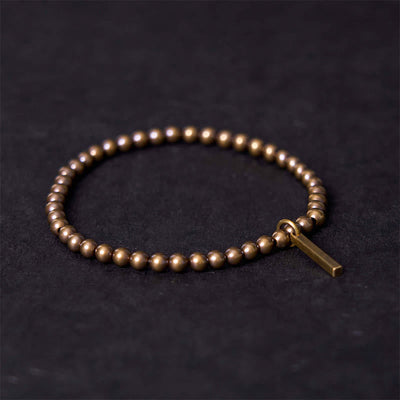 Bracelet de soin et bien-être en perles de cuivre pur et laiton Foviel
