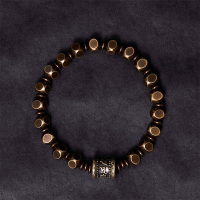 Buddha Stones "Wishing You Balance and Strength" Brass Amulet Bracelet Includes Gift Message Card - image 4