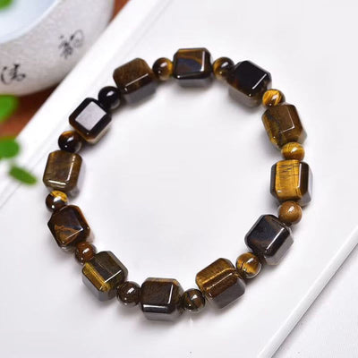 Buddha Stones Tiger Eye Protection Bracelet Bracelet BS 4