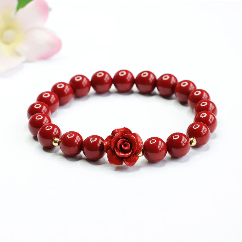 Bracelet apaisant Foviel Rose Cinabre