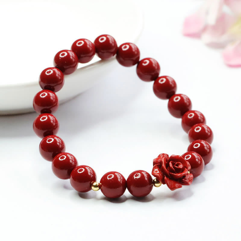 Bracelet apaisant Foviel Rose Cinabre