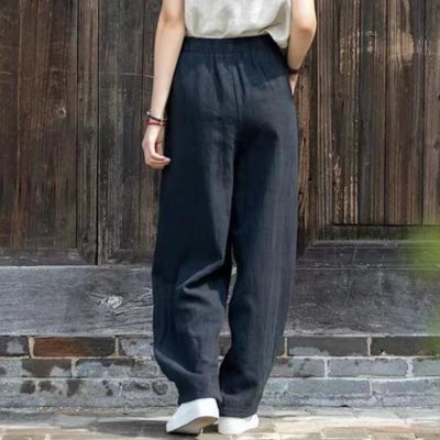 Buddha Stones Casual Cotton Women's Yoga Pants With Pockets - image 6