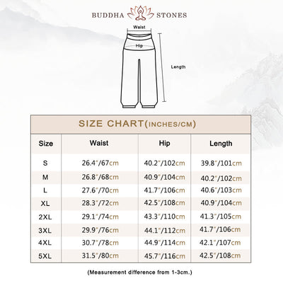 Foviel Flower Leaves Pattern Loose Harem Trousers Women's Yoga Pants