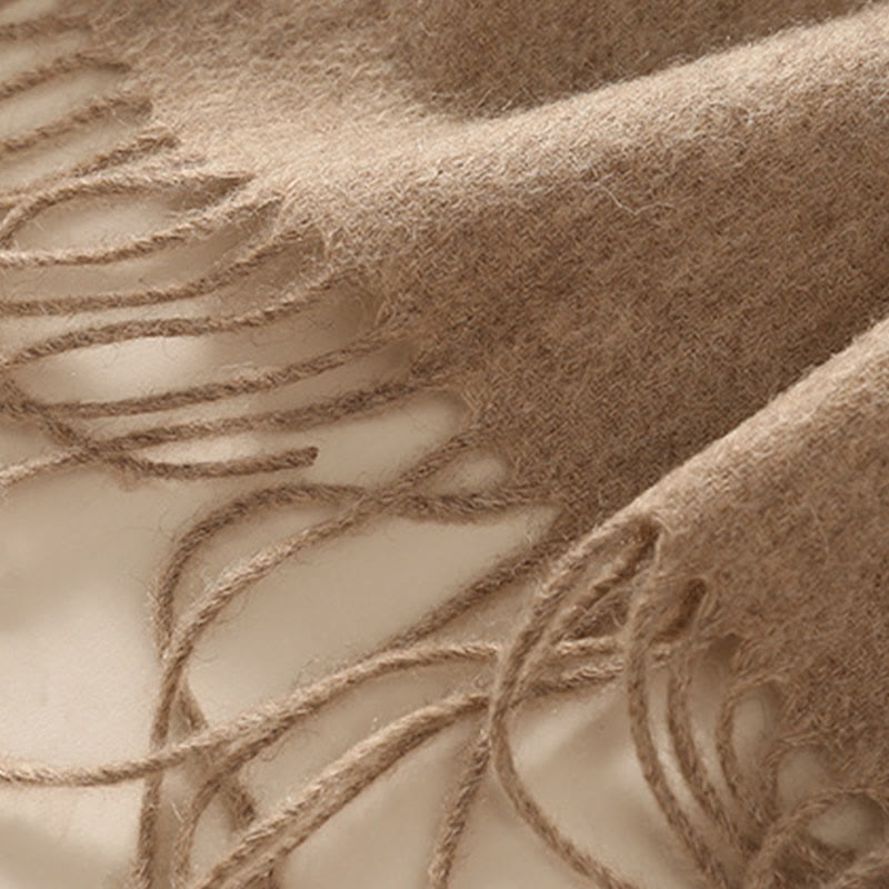 Buddha Stones Wool Shawl Weiyang Flower Embroidery Tassel Winter Cozy Travel Scarf Wrap - image 5