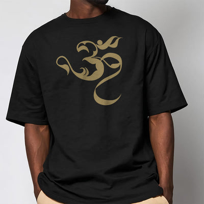 Buddha Stones Om Figure Design Cotton Tee T-shirt - image 2