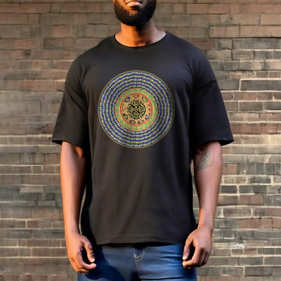 Foviel 108 Om Mani Padme Hum Mantra Sanskrit Tee T-Shirt