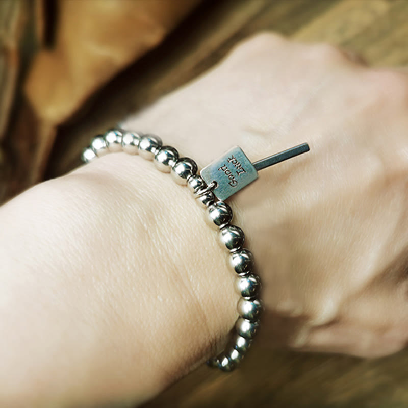 Foviel Titan Stahl Good Glück Balance Armband