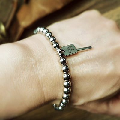 Foviel Titan Stahl Good Glück Balance Armband