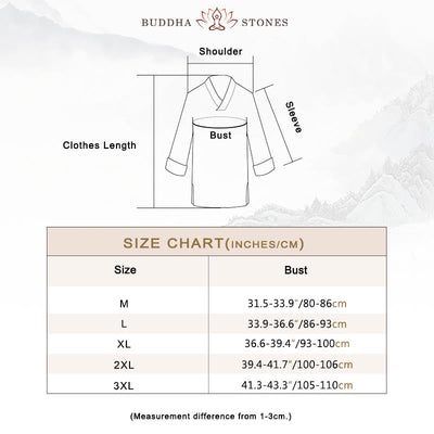 Buddha Stones Meditation Prayer V-neck Design Cotton Linen Spiritual Zen Practice Yoga Clothing Men's Set - image 4