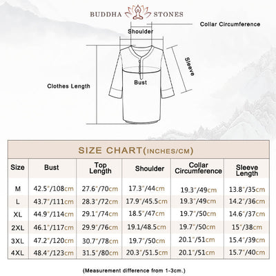 Buddha Stones Solid Color Traditional Short Sleeve T-shirt Pants Clothing Men's Set - image 4