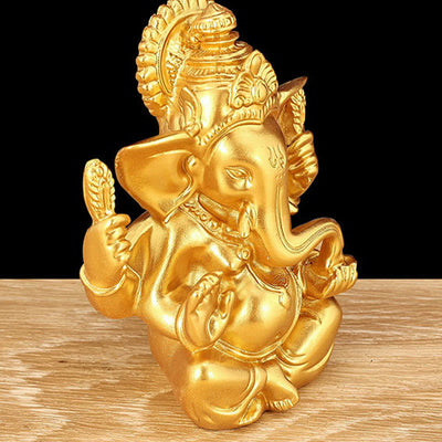 Buddha Stones Ganesh Ganpati Elephant Statue Transformation Home Resin Decoration Decorations BS 7