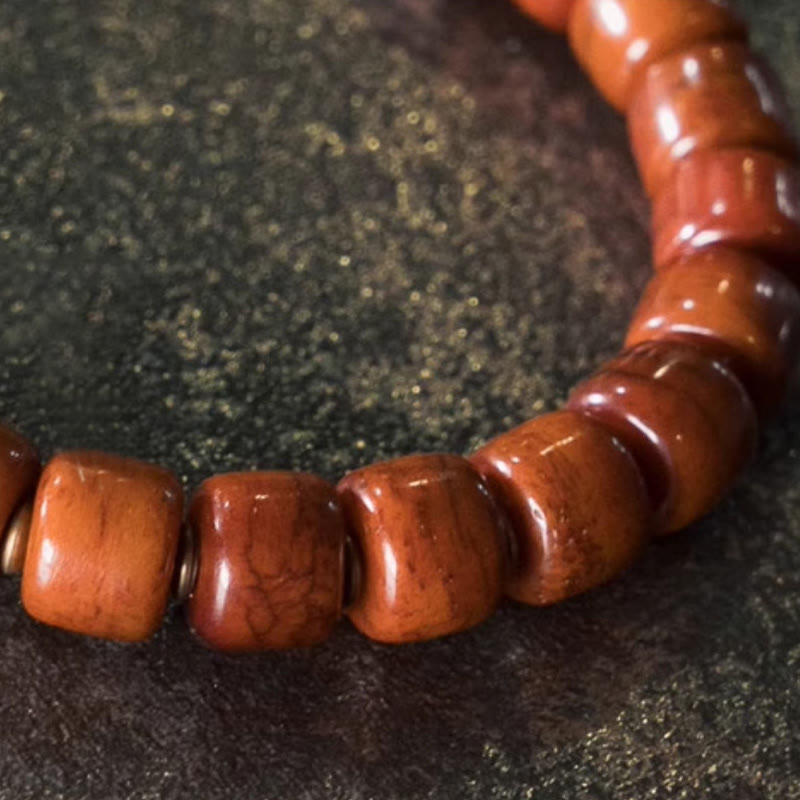 Foviel Knochen Perlen Kupfer Kegel Anhänger Stärke Armband